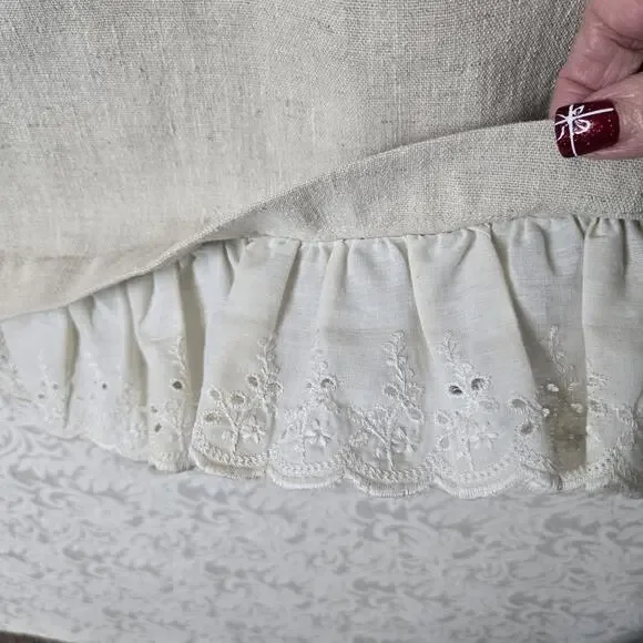 Vintage Cream Midi Skirt - Picture 4 of 13